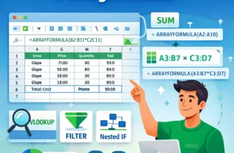 featured image - array formula google sheets example
