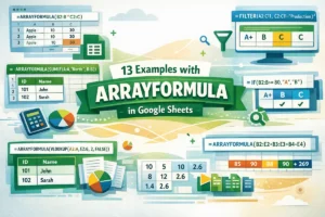 featured image - array formula google sheets example