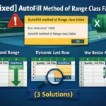 featured image - autofill method of range class failed