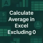 featured image - average in excel excluding 0
