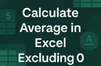 featured image - average in excel excluding 0