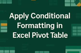 featured image - conditional formatting pivot table