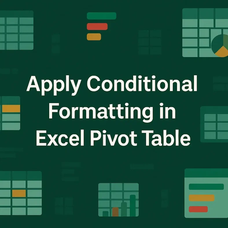 featured image - conditional formatting pivot table