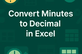 featured image - convert minutes to decimal in excel