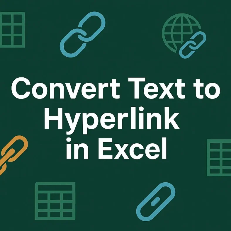 featured image - convert text to hyperlink in excel