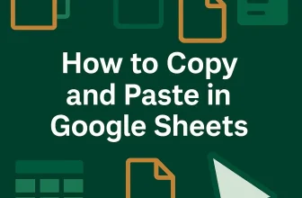 featured image - copy and paste in google sheets