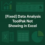 featured image - data analysis not showing in excel