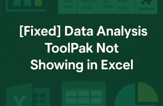 featured image - data analysis not showing in excel