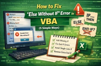 featured image - else without if error vba