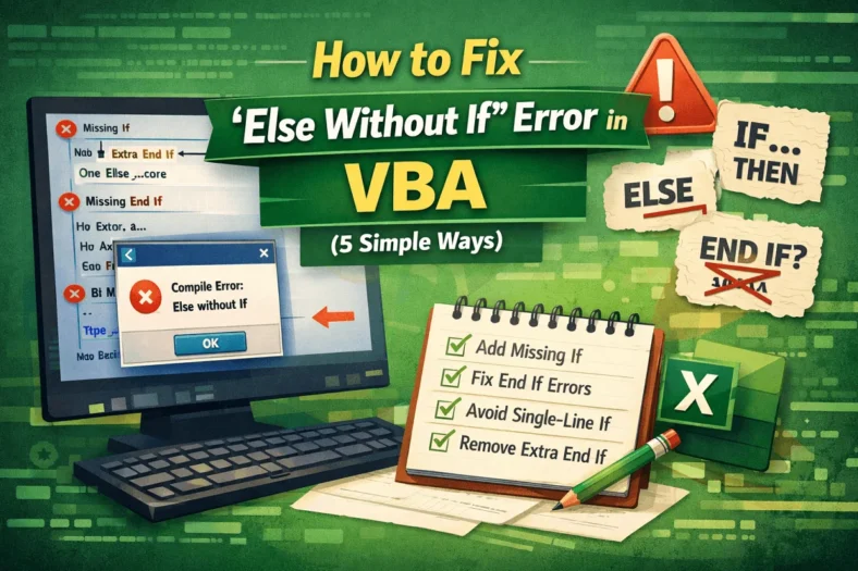 featured image - else without if error vba