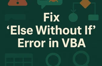featured image - else without if error vba