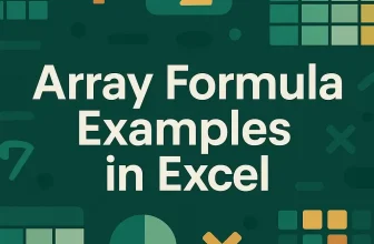 featured image - excel array formula examples