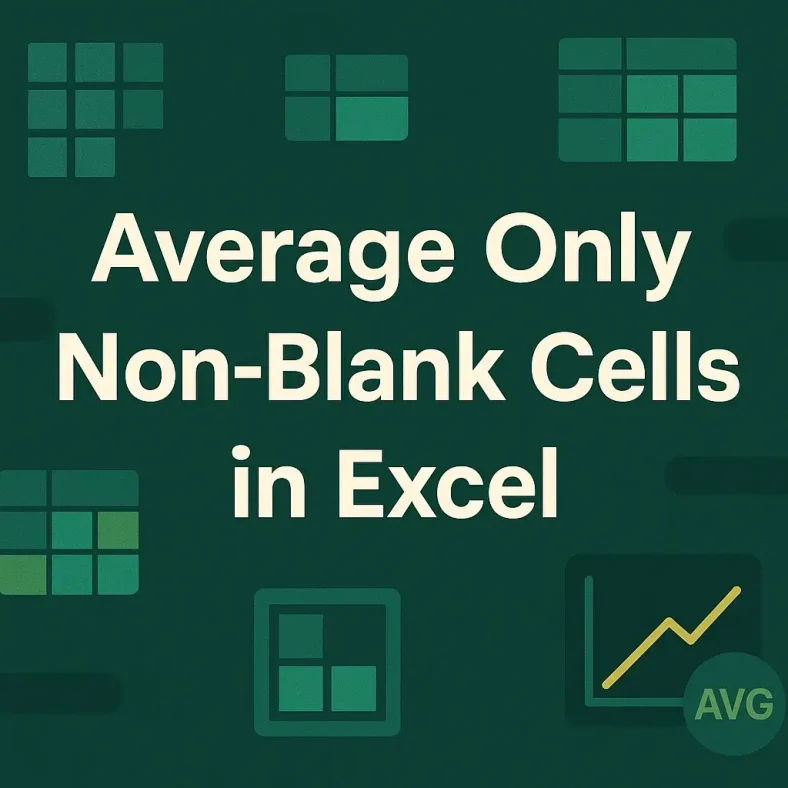 featured image - excel average if not blank