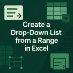 featured image - excel create drop down list from range