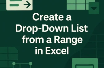 featured image - excel create drop down list from range