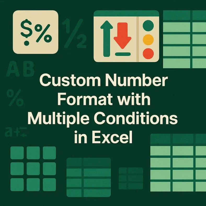 featured image - excel custom number format multiple conditions