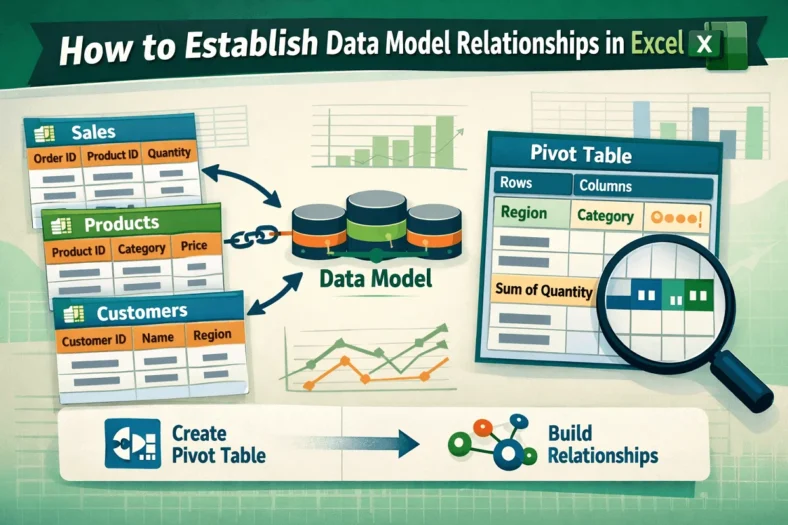 featured image - excel data model relationships