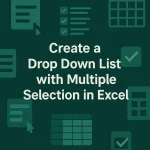 featured image - excel drop down list multiple selection