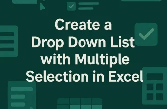 featured image - excel drop down list multiple selection