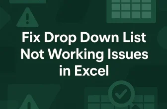 featured image - excel drop down list not working