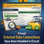 featured image - excel external data connections have been disabled