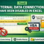 featured image - excel external data connections have been disabled