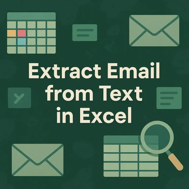 featured image - excel extract email from text​