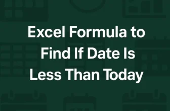 featured image - excel formula if date is less than today