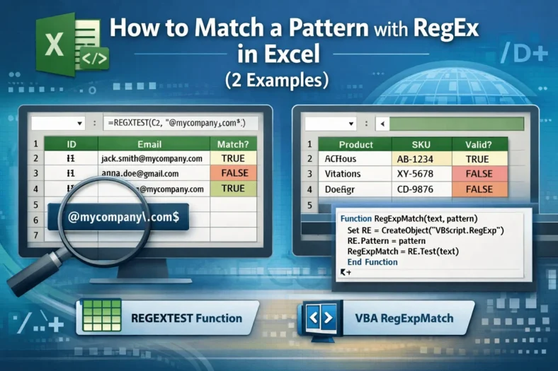 featured image- excel regex match