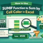 featured image - excel sumif cell color
