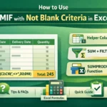 featured image - excel sumif not blank