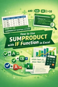 featured image - excel sumproduct if