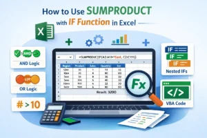 featured image - excel sumproduct if