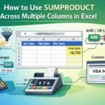 featured image - excel sumproduct multiple columns