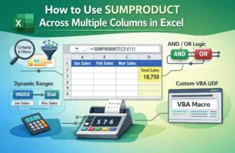 featured image - excel sumproduct multiple columns