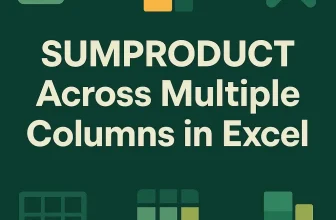 featured image - excel sumproduct multiple columns