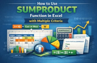 featured image - excel sumproduct with multiple criteria