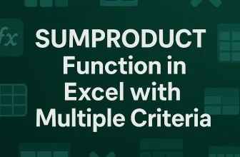 featured image - excel sumproduct with multiple criteria
