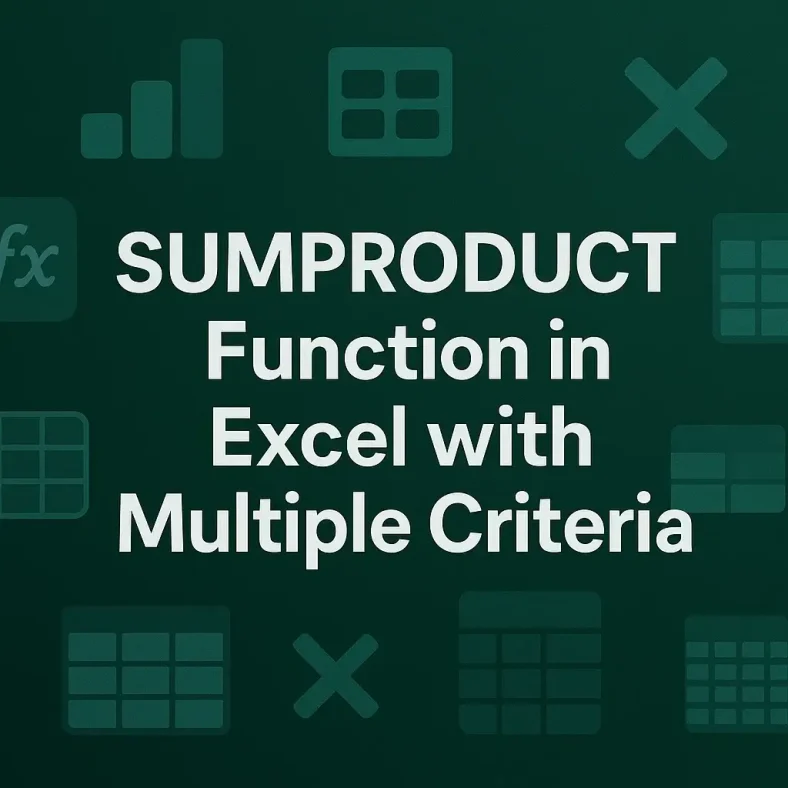 featured image - excel sumproduct with multiple criteria