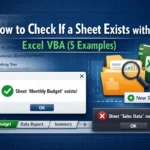 featured image - excel vba check if sheet exists