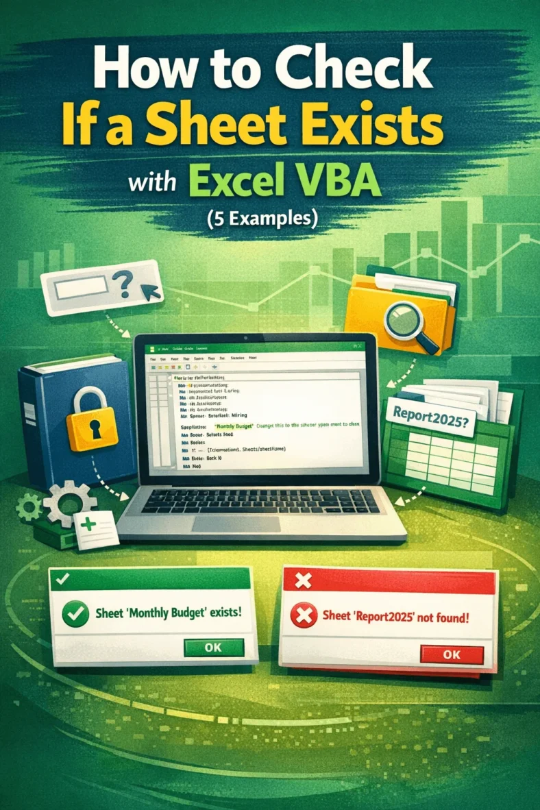featured image - excel vba check if sheet exists