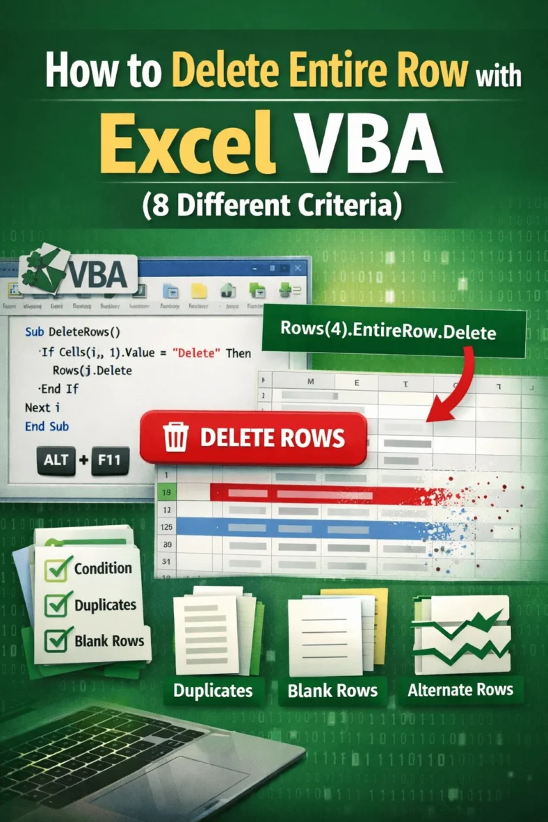 featured image - excel vba delete entire row