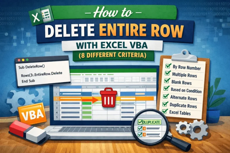 featured image - excel vba delete entire row