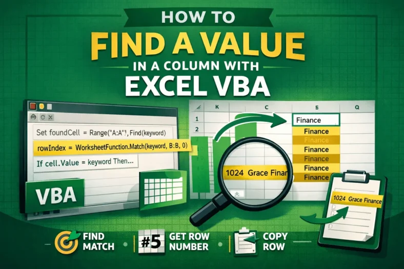 featured image - excel vba find value in column