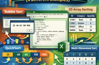 featured image - excel vba sort array