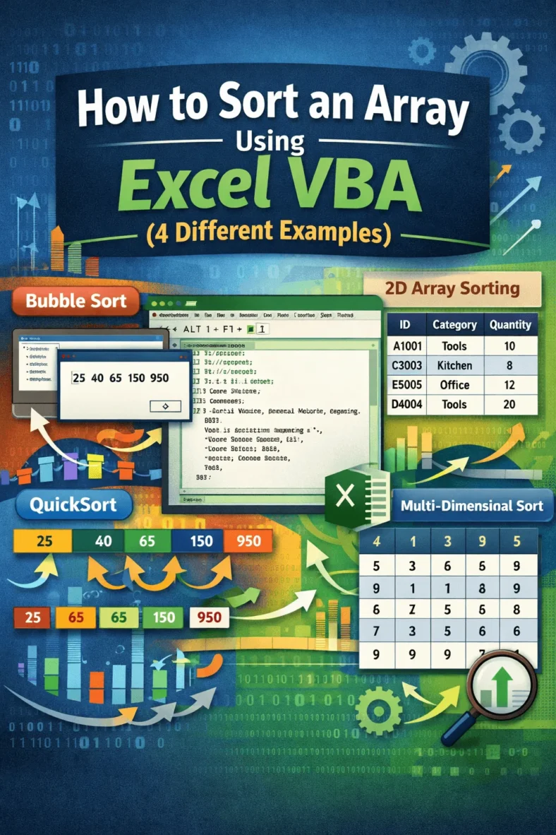 featured image - excel vba sort array