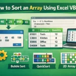 featured image - excel vba sort array
