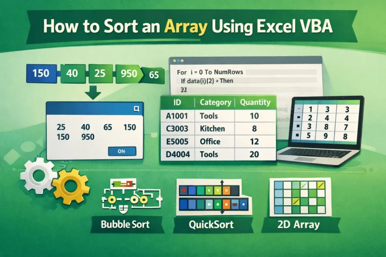 featured image - excel vba sort array