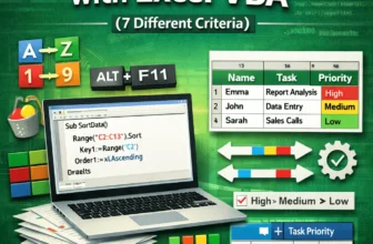 featured image - excel vba sort range