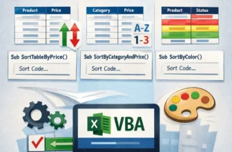 featured image - excel vba sort table
